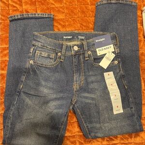 Old Navy Boys Dark Blue Straight Jeans